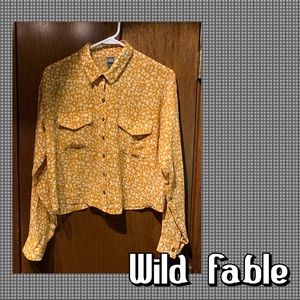 NWOT - Wild Fable Blouse Crop Top⚫️